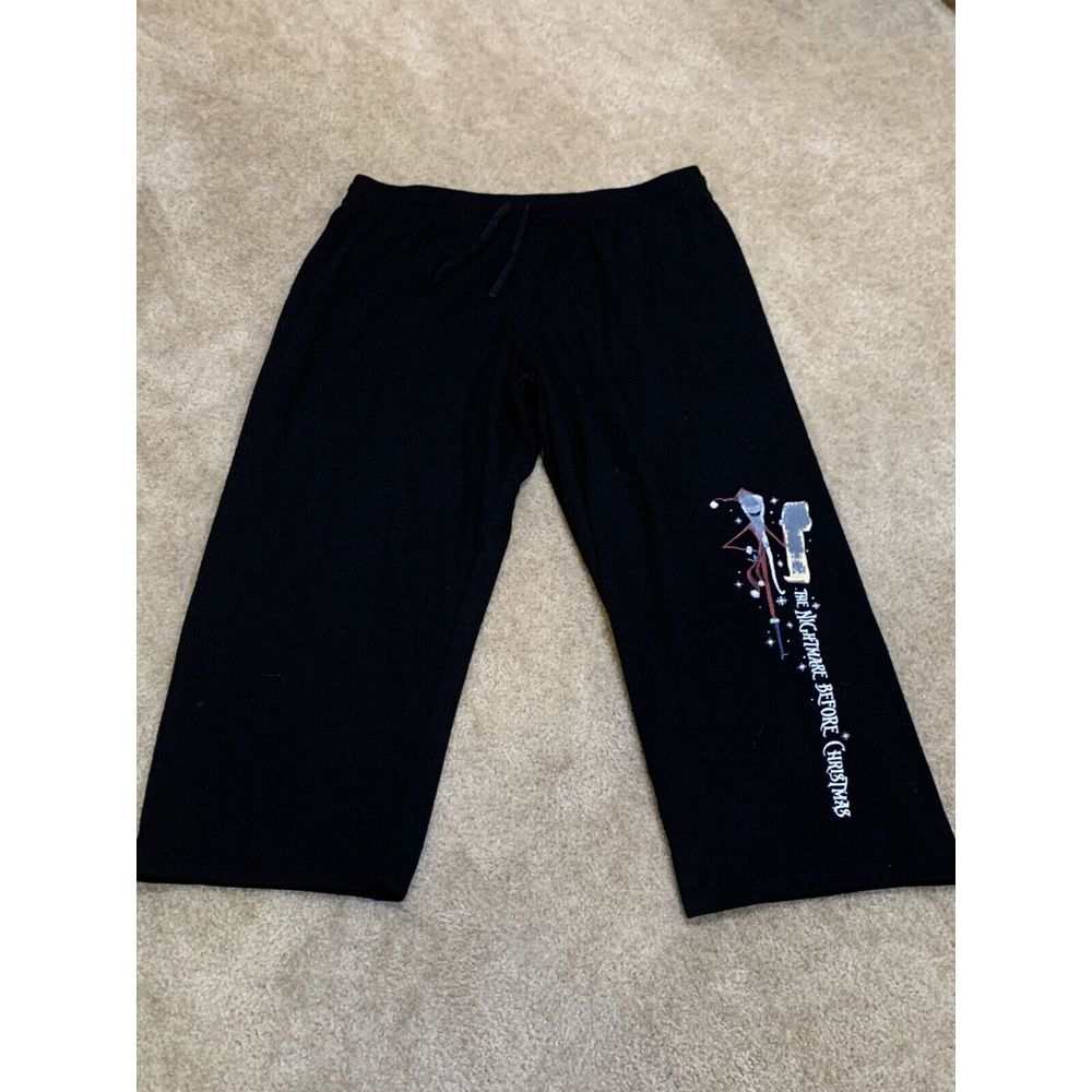Disney's The Nightmare Before Christmas Sweatpants‎ Women's 3X Black Drawstring